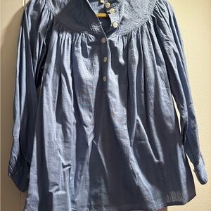 Vanessa Bruno Textured Blue Shirt